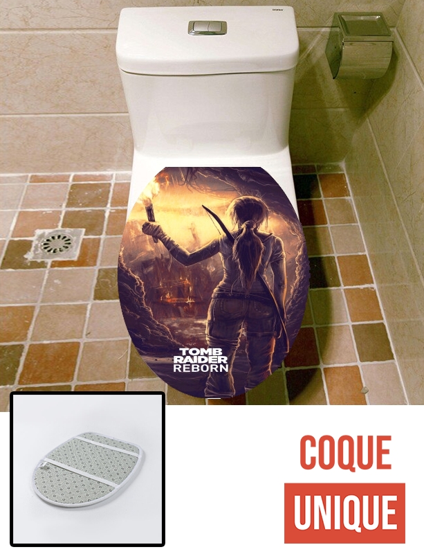 Housse de toilette - Décoration abattant wc Tomb Raider Reborn