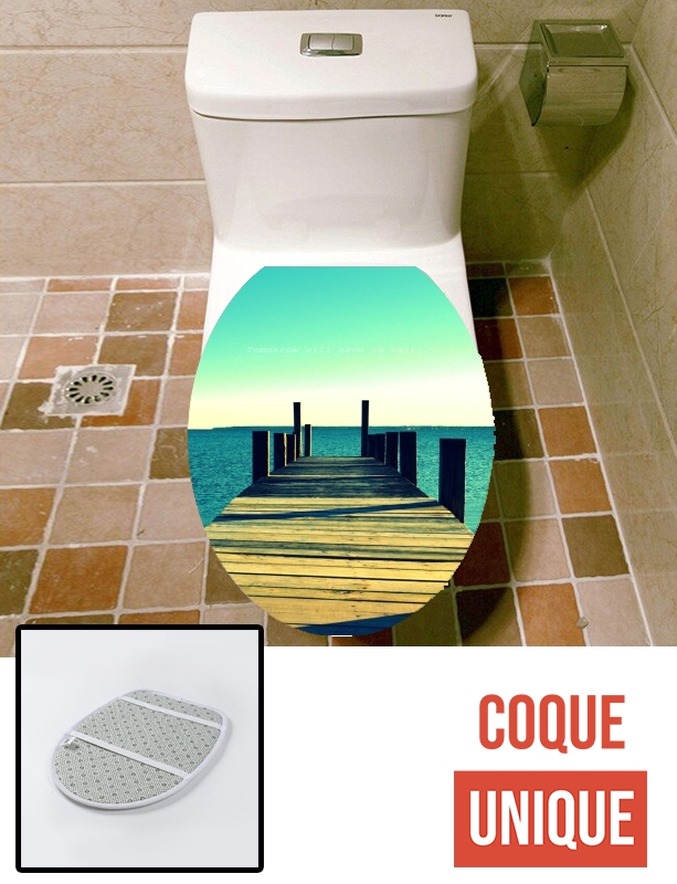 Housse de toilette - Décoration abattant wc Tomorrow