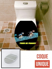 Housse de toilette - Décoration abattant wc Tour de france