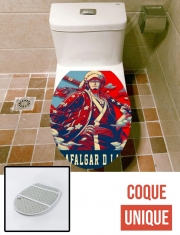 Housse de toilette - Décoration abattant wc Trafalgar D Law Pop Art