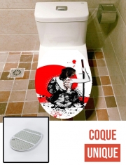 Housse de toilette - Décoration abattant wc Trash Polka - Female Samurai