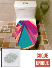 Housse de toilette - Décoration abattant wc Triangles Intensive Full