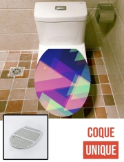 Housse de toilette - Décoration abattant wc TRIANGLES