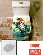 Housse de toilette - Décoration abattant wc tsuyu  keroro Frog Family