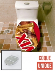 Housse de toilette - Décoration abattant wc Twix Chocolate