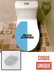 Housse de toilette - Décoration abattant wc Un seul olympique