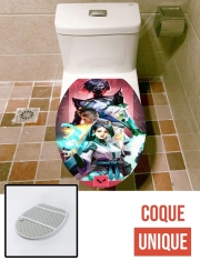 Housse de toilette - Décoration abattant wc Valorant ART