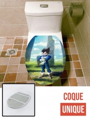 Housse de toilette - Décoration abattant wc Vegeta ready to fight