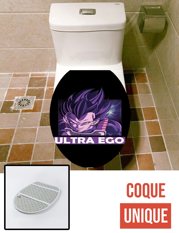 Housse de toilette - Décoration abattant wc Vegeta Ultra Ego