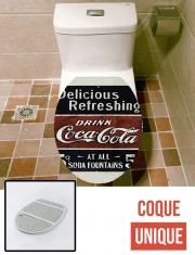 Housse de toilette - Décoration abattant wc Vintage coke 
