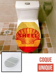 Housse de toilette - Décoration abattant wc Vintage Gas Station Shell