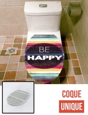 Housse de toilette - Décoration abattant wc Be Happy