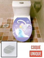 Housse de toilette - Décoration abattant wc Virgo - Blue Fairy