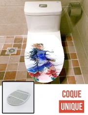 Housse de toilette - Décoration abattant wc Vive la France, Antoine! 