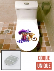 Housse de toilette - Décoration abattant wc Vivo the music start