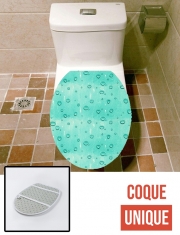 Housse de toilette - Décoration abattant wc Water Drops Pattern