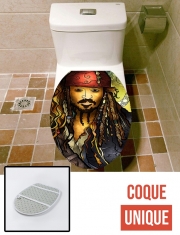 Housse de toilette - Décoration abattant wc Welcome Capitaine Caraibe