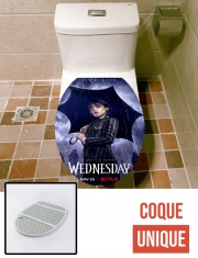 Housse de toilette - Décoration abattant wc Mercredi Addams Show