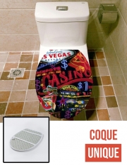 Housse de toilette - Décoration abattant wc Welcome to Las Vegas