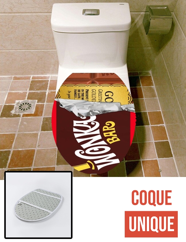 Housse de toilette - Décoration abattant wc Willy Wonka Chocolate BAR