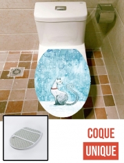 Housse de toilette - Décoration abattant wc Winter Cat