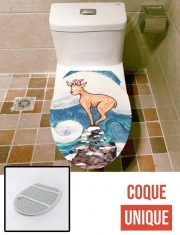 Housse de toilette - Décoration abattant wc Winter Goat