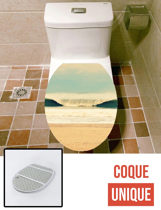 Housse de toilette - Décoration abattant wc Winter Wave
