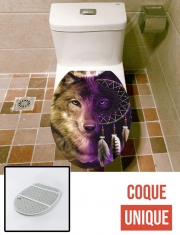 Housse de toilette - Décoration abattant wc Wolf Dreamcatcher