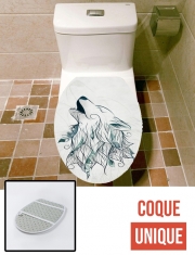 Housse de toilette - Décoration abattant wc Wolf 