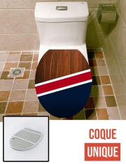 Housse de toilette - Décoration abattant wc Wooden New England