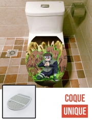 Housse de toilette - Décoration abattant wc Yamato Ninja Wood
