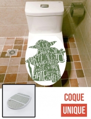 Housse de toilette - Décoration abattant wc Yoda Force be with you