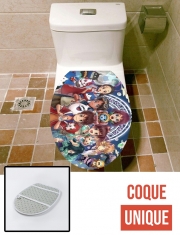 Housse de toilette - Décoration abattant wc Yokai Watch fan art