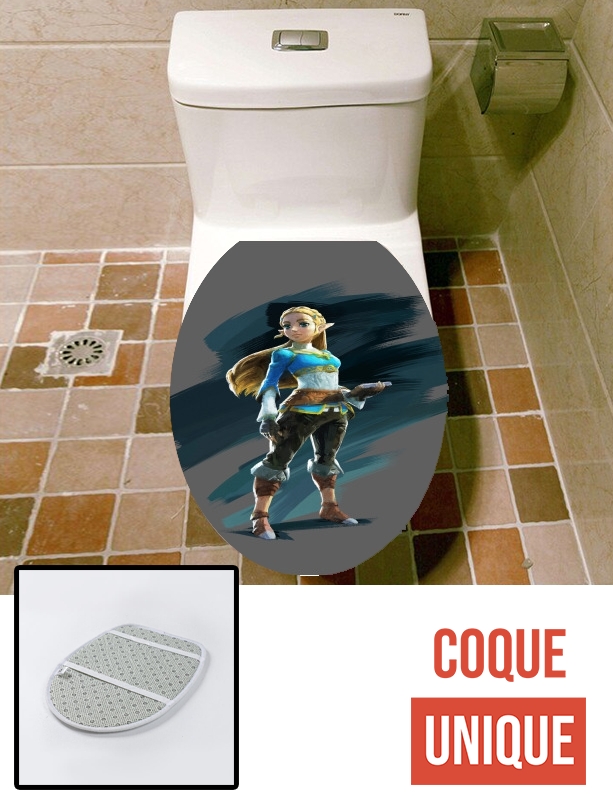Housse de toilette - Décoration abattant wc Zelda Princess