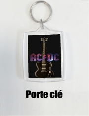 Porte clé photo AcDc Guitare Gibson Angus