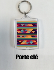 Porte clé photo Aztec Pattern Pastel