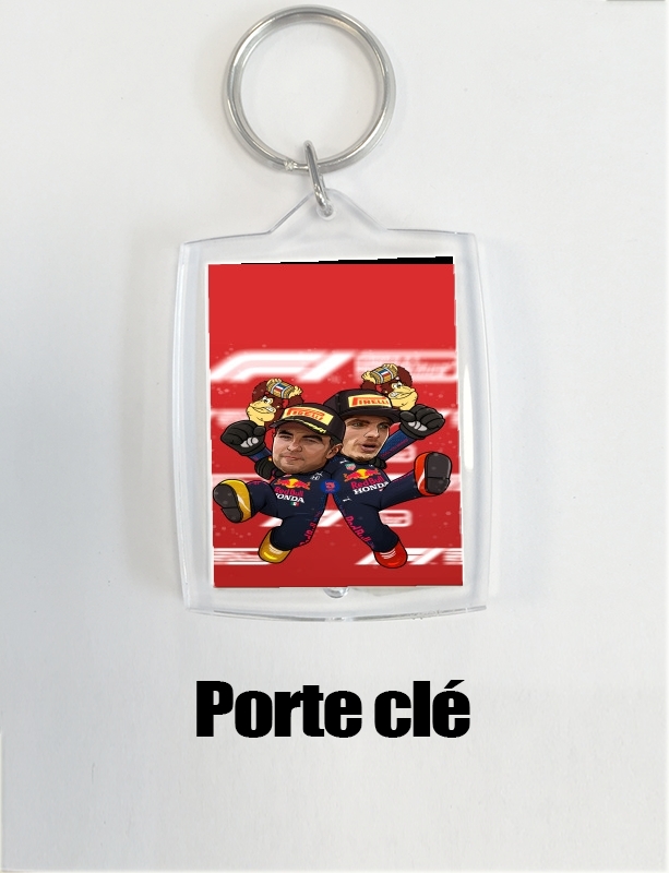Porte clé photo Checo Perez And Max Verstappen