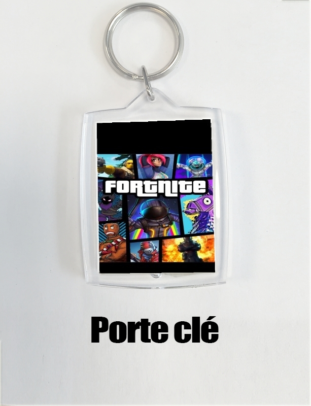 Porte clé photo Fortnite - Battle Royale Art Feat GTA