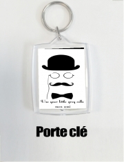 Porte clé photo Hercules Poirot Quotes