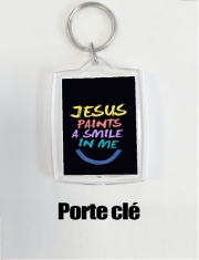 Porte clé photo Jesus paints a smile in me Bible