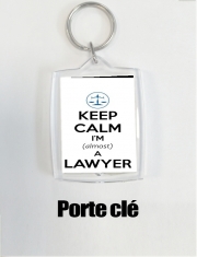 Porte clé photo Keep calm i am almost a lawyer cadeau étudiant en droit