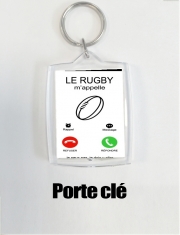 Porte clé photo Le rugby m'appelle