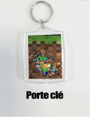 Porte clé photo Minecraft Creeper Forest