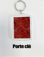 Porte clé photo Minimal Marble Red