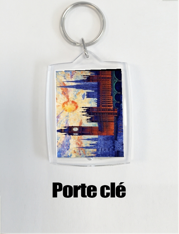 Porte clé photo Painting Abstract V8