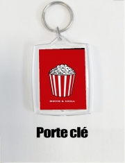 Porte clé photo Popcorn movie and chill