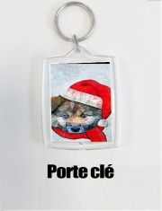 Porte clé photo Santa Dog