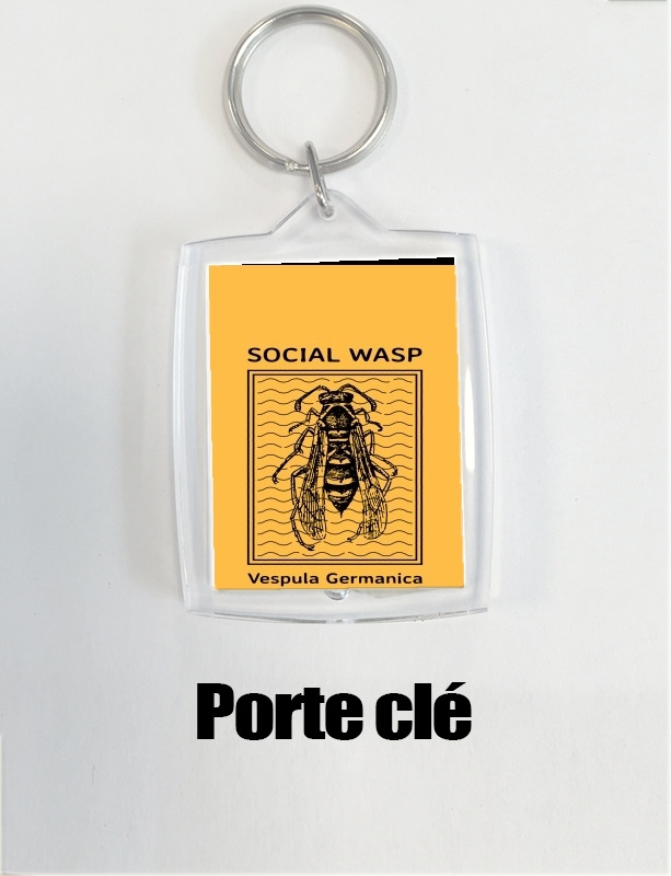 Porte clé photo Social Wasp Vespula Germanica