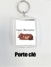 Porte clé photo Super marmotte