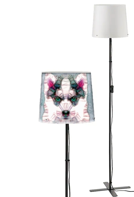 Lampadaire abstract husky puppy